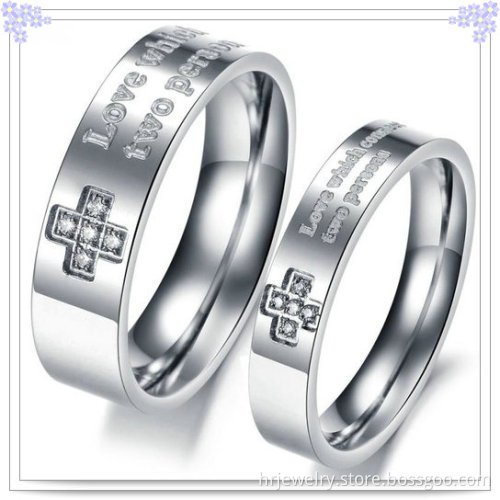 Fashion Jewellery Stainless Steel Finger Lovers Ring (HR3603)